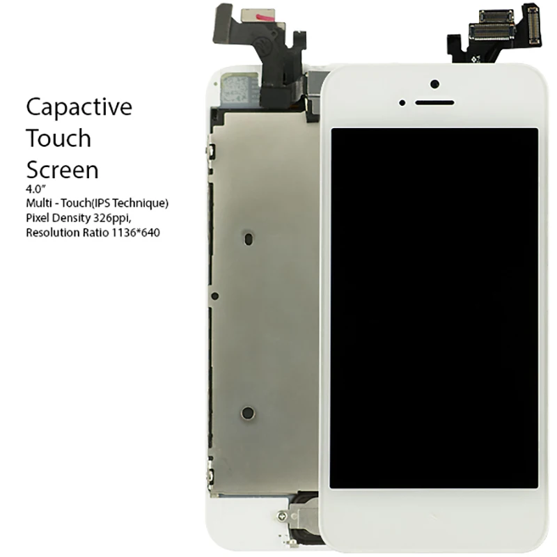 Полная сборка для iPhone 5S экран Замена ЖК дигитайзер 5 5c se сенсорная Главная Кнопка