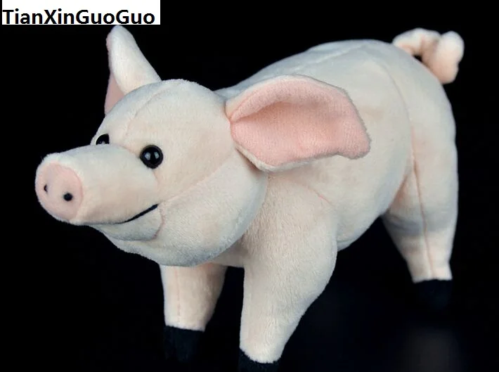

about 18cm pink pig plush toy cute pig soft doll baby toy birthday gift w0931
