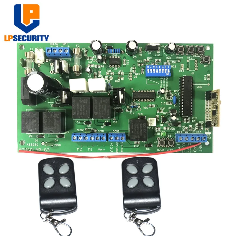 12V электронная карта материнская плата для двойного крыла Автоматическая распашная открывалка ворот двигатель 12VDC