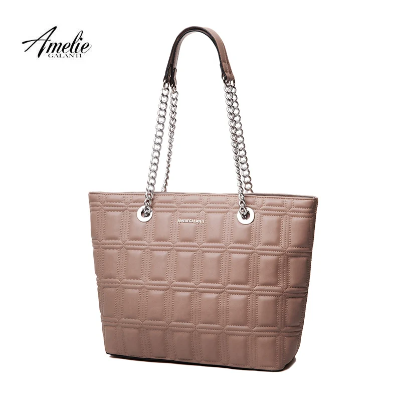AMELIE GALANTI Women's Shoulder Chain bag Women Casual Tote Geometric Embroidery Bag Fashion Solid Handbag | Багаж и сумки