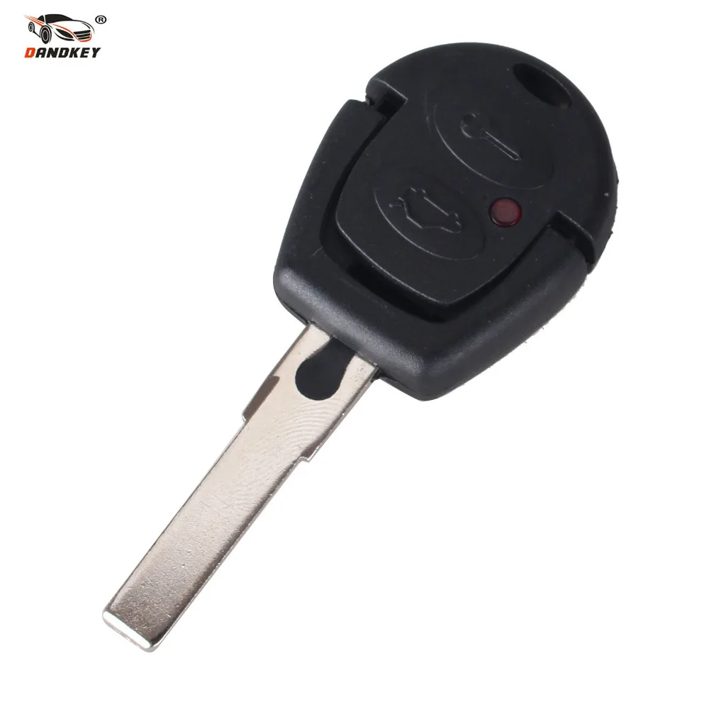 DANDKEY 2 кнопки дистанционного ключа оболочки для VW Polo Golf Jetta Sharan Seat Ibiza Leon Toledo Mii Altea