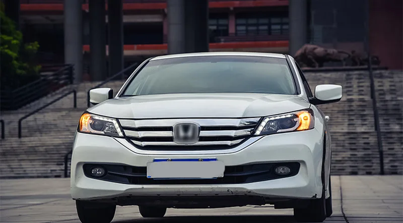 Автомобильный Светодиодные ленты передние фары для Honda Accord фара 2013 2014 2015|Фара