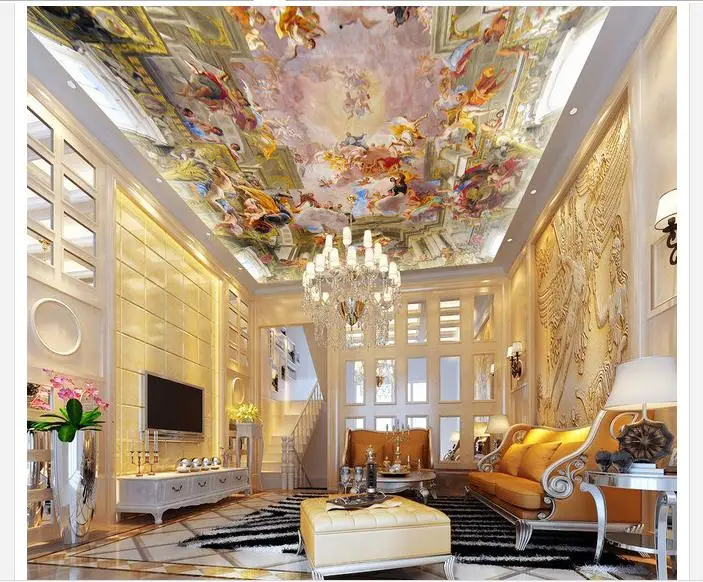 Пользовательские фото обои 3d потолочные фрески Европейская мифология боги