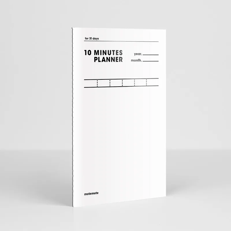 10 минут планировщик белый дизайн Мини Портативный журнал книга 12,5*19,8 см 48 листов DIY смешная программа