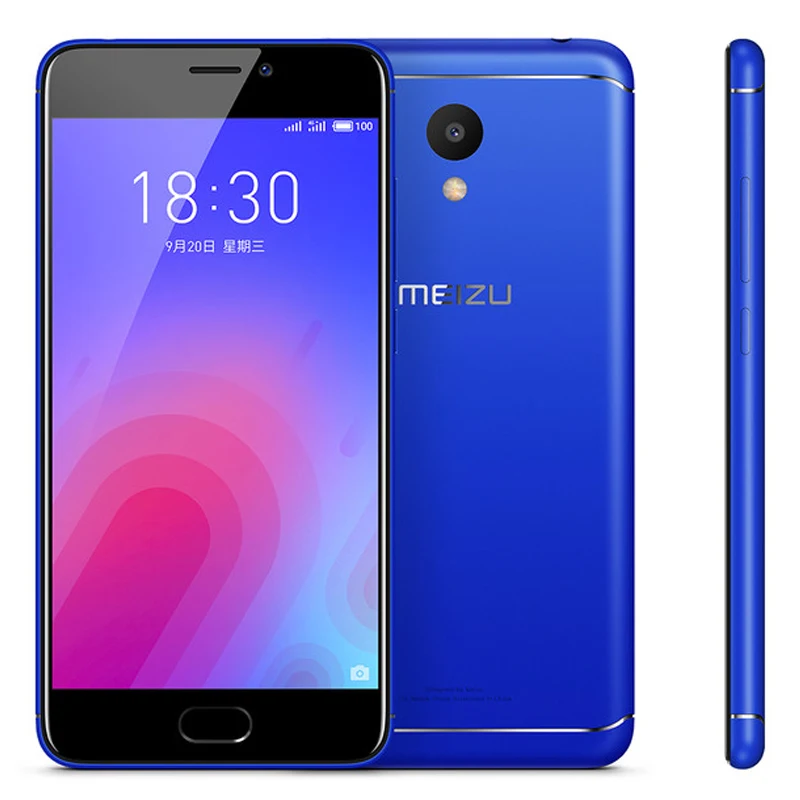 Meizu M6, глобальная версия, 2 ГБ, 16 ГБ, четыре ядра, MTK6750, мобильный телефон, 5,2 дюймов, HD, 13,0 МП, задняя камера, 3070 мАч, отпечаток пальца ID