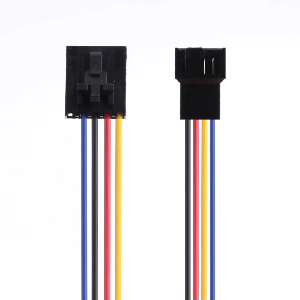5Pin до 4Pin охлаждающий вентилятор разъем адаптер конвертер удлинитель провод шнур