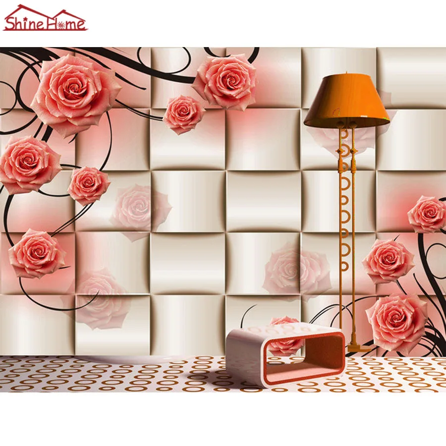 

Романтическая роза на кирпичной стене цветочный 3d комната фото обои натуральный кирпич обои фрески для стены 3 d гостиная нетканый рулон