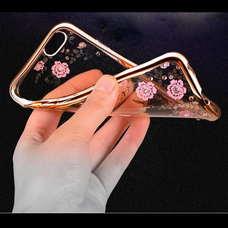 YUETUO i rose розовый Мягкий Роскошный чехол для телефона apple iphone 6 s прозрачный девочек