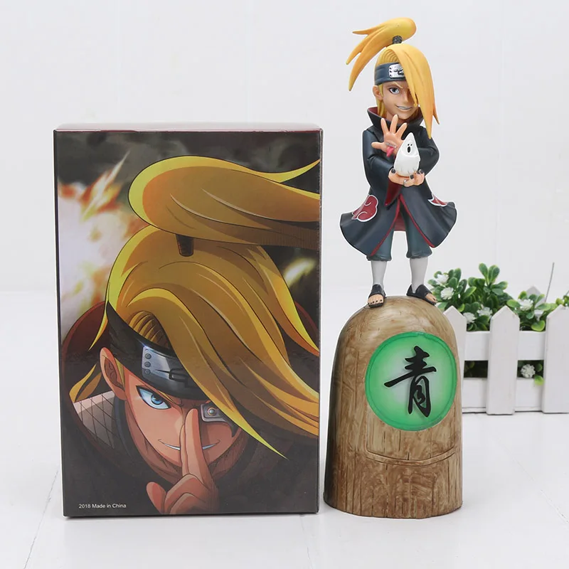 Deidara with box Аниме Наруто Shippuden Nagato Akatsuki Deidara Tobi Kakuzu Hidan Uchiha Itachi Наруто фигурка Модель Коллекционная игрушка куклы - Цвет: Deidara with box