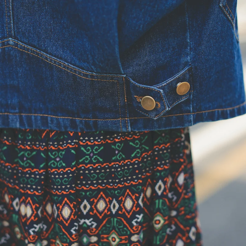 

Boyfriend Denim Jackets Women Jean Coat Vintage Outwear Autumn Patch Designs Oversized Jeans Jackets Female Chaqueta