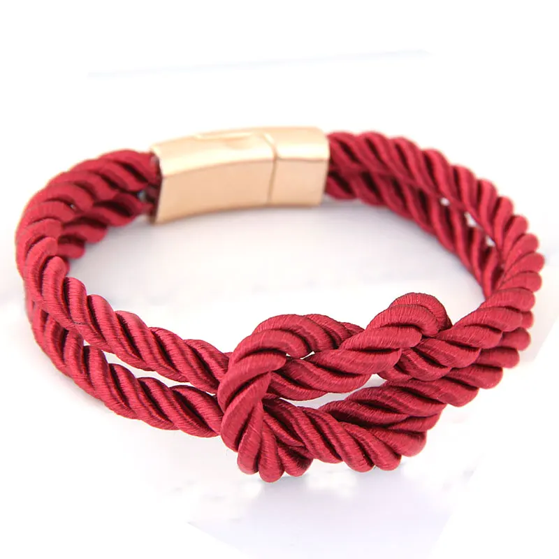 Магнитный плетеный браслет для пар аксессуары женщин и мужчин женский мужской