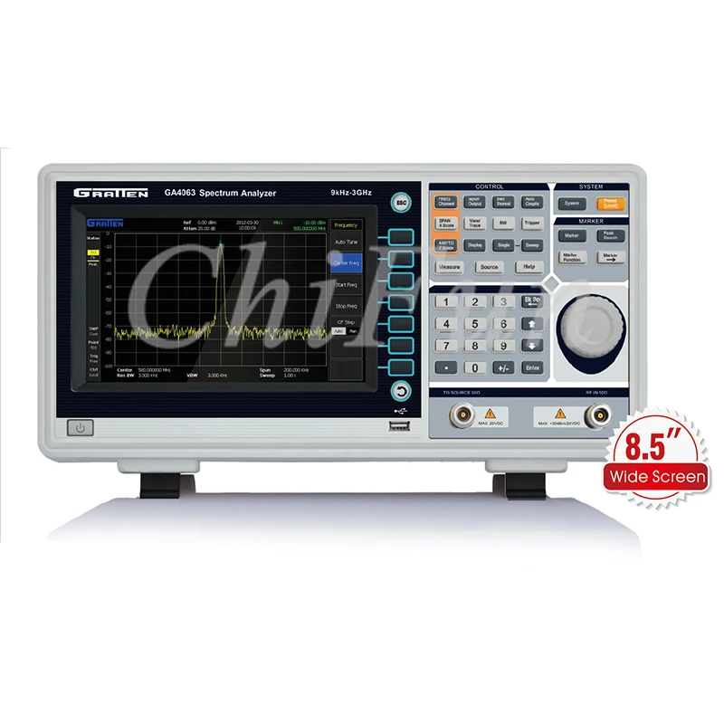 GRATTEN цифровой анализатор спектра 9 кГц 1 5 ГГц 8 дюйма TFT LCD Разрешение 800x480 USB Lan