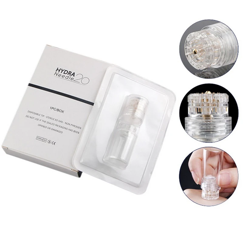 Titanium Hydra 20 микроиглы аппликатор Derma штамп бутылка безболезненная косметическая