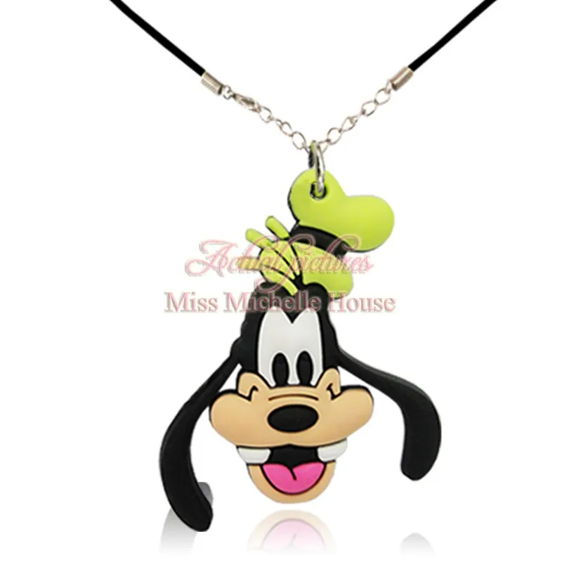7603 05 1 шт. ожерелье из мультфильма Микки Минни Маус ПВХ подвеска чокер Kawaii веревочная цепочка с подвеской модные аксессуары детский подарок на день рождения - Окраска металла: 7603 05