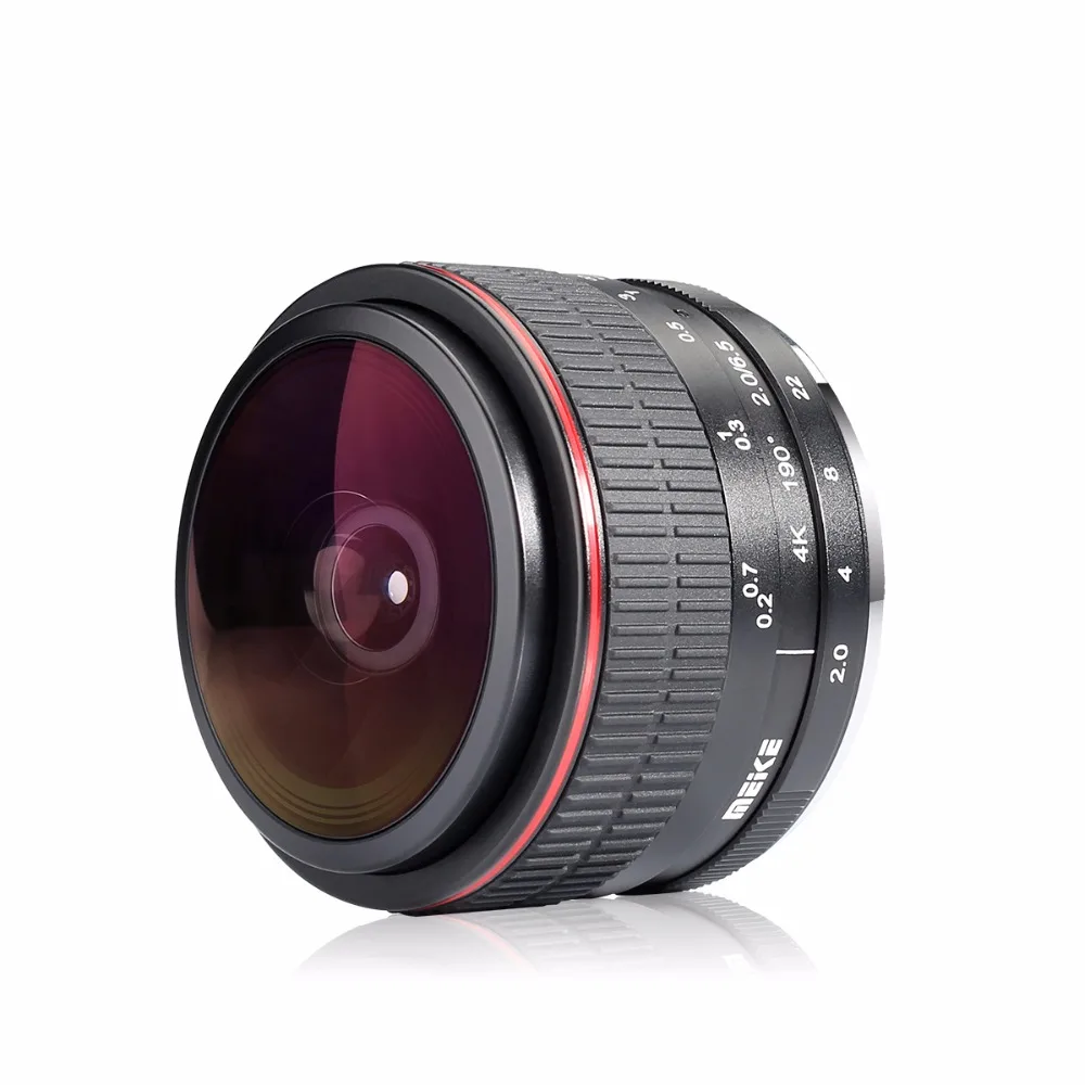 Meike 6 5 мм F2.0 ультра широкий объектив рыбий глаз для камер EOS NEX FX NIKON 1 и
