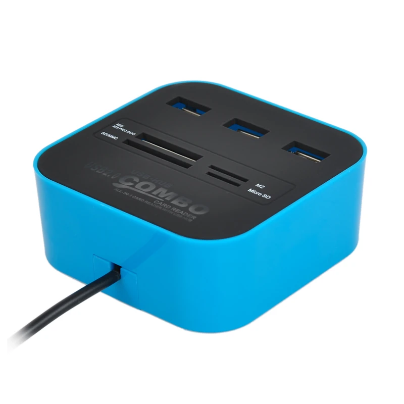 Устройство для чтения карт памяти Maikou 3 порта USB разветвитель 7 в 1 поддержка Micro TF SD