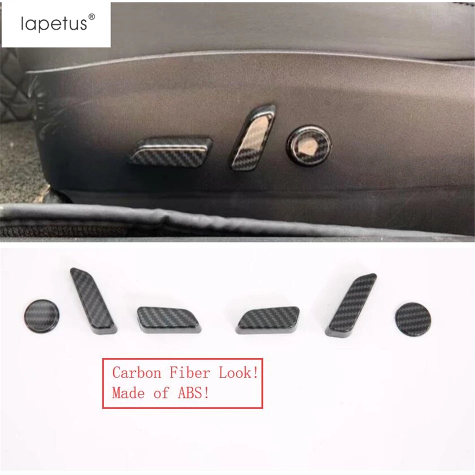 Аксессуары Lapetus подходят для Tesla Model 3 2018 - 2021 ABS кнопки регулировки сиденья крышка