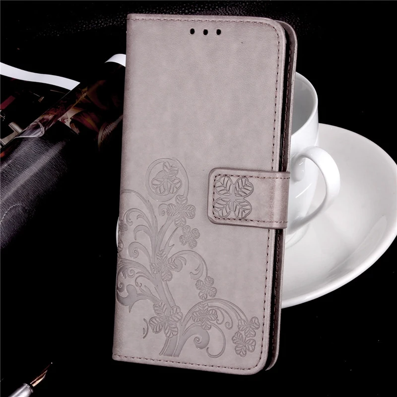 Clover Gray Huawei Honor 8 S 8 S 5," KSE LX9 KSA-LX9 чехол s подставка флип чехол для huawei Honor 8 S KSE-LX9 5,7 Роскошный кожаный чехол-бумажник из ТПУ - Цвет: Clover Gray
