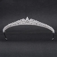 crystals 5a cubic zirconia wedding tiara crown bridal womenb hair jewelry accessories ch10219