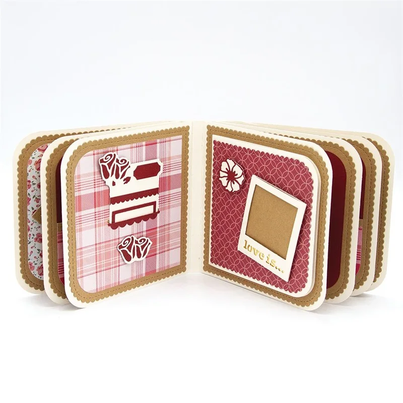 Роза рамка украшения металла резки Скрапбукинг DIY ремесла трафарет шаблон карты