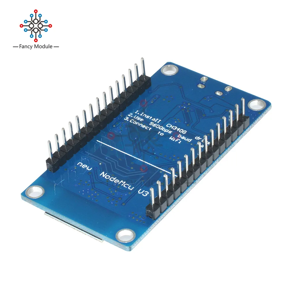 Плата разработки беспроводного модуля wi-fi CH340G NodeMcu ESP8266 USB порты ввода-вывода
