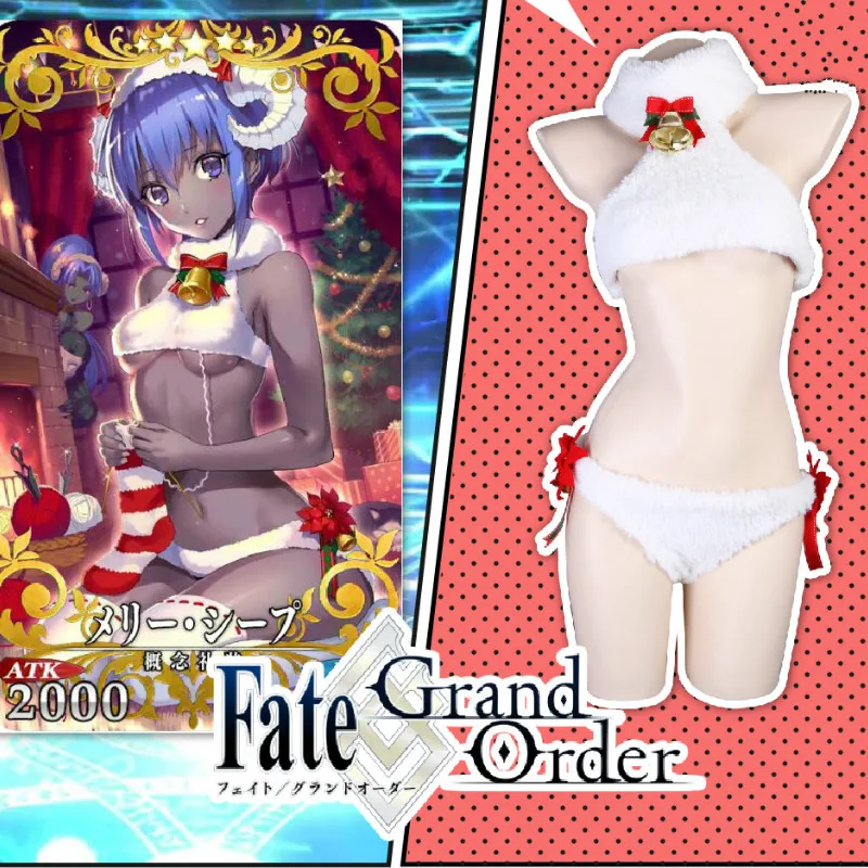 Карнавальный костюм из аниме Fate Grand order Merry Sheep бикини карнавальный fgo