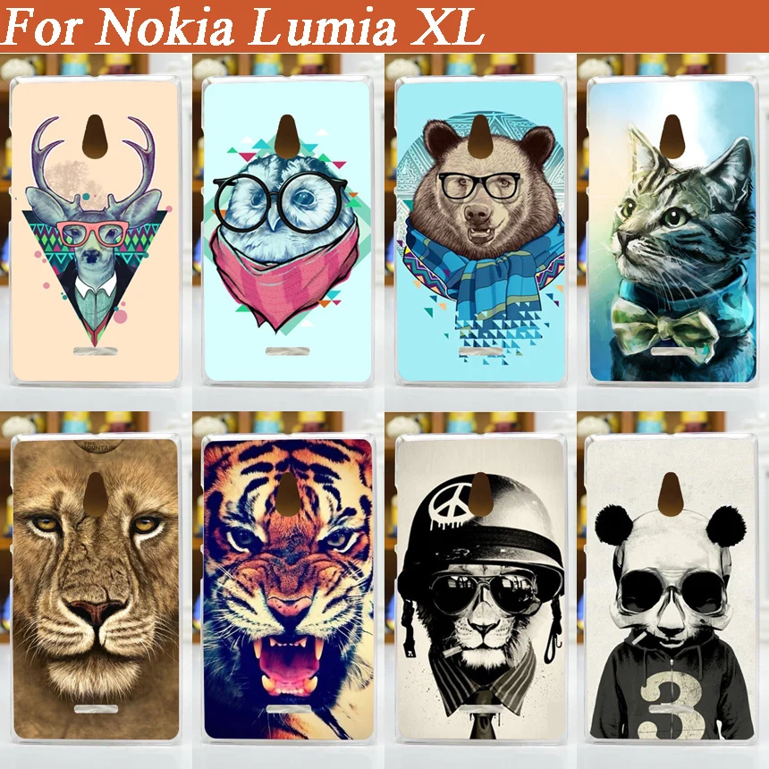 Новое поступление Модный чехол с рисунком для Nokia XL две Sim карты жесткие