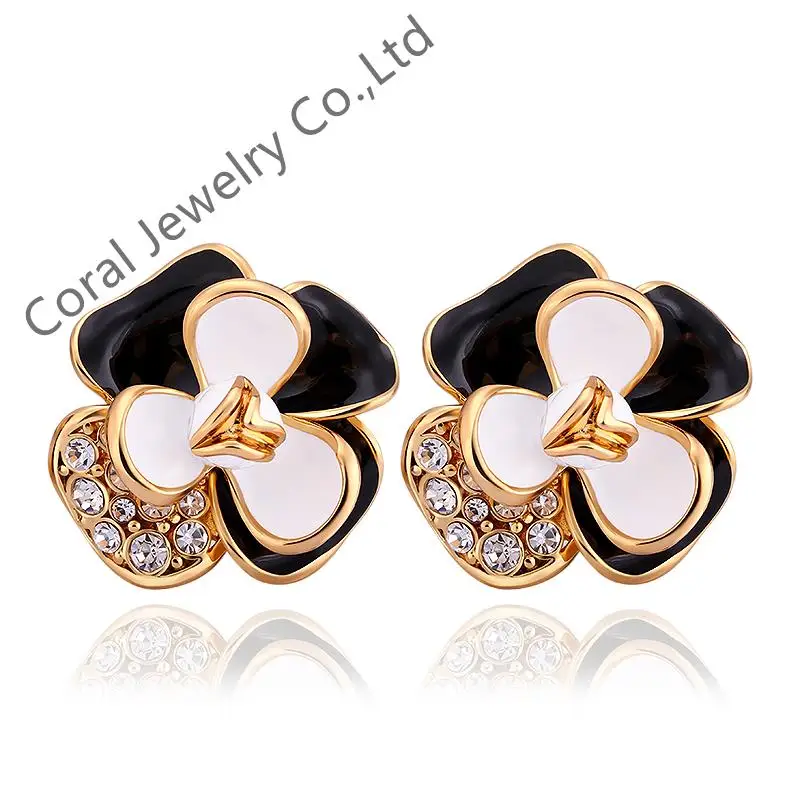 E939 Wholesale Nickle Free Antiallergic 18K Real Gold Plated Earrings For Women New Fashion Jewelry | Украшения и аксессуары