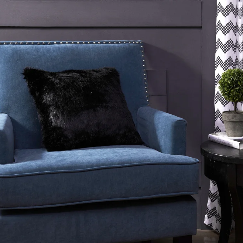 Pillow Cases Decorate For A Sofa London Black Throw Pillows Outdoor Furniture Cushions Fur Chair Cushion Pillowcase 40X40 | Дом и сад