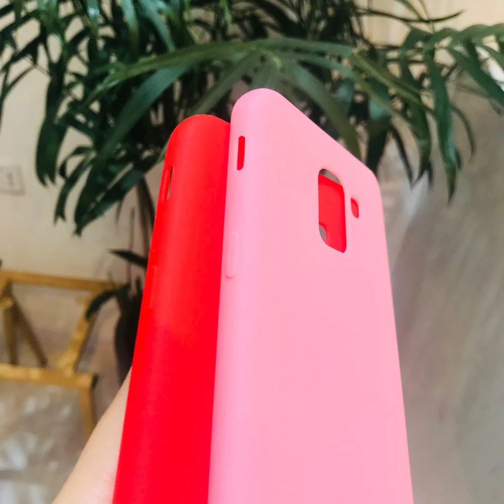 Яркий чехол для смартфона samsung Galaxy A8 SM-A530 + Plus A730F-DS силиконовый цветной матовый