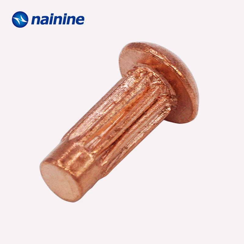 [M2 M2.5 M3 M4 Knurled Твердые медные заклепки для таблички GB827|Заклепки| |