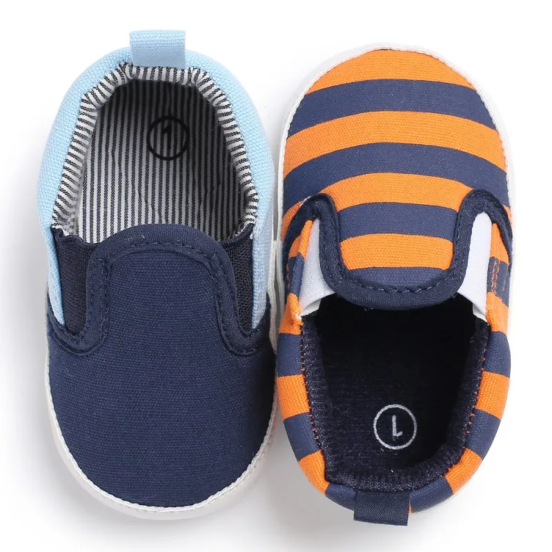 

Baby Girls Boys Shoes First Walkers Striped Cotton Soft Shoes for Newborn Infant Autumn Baby Shoes