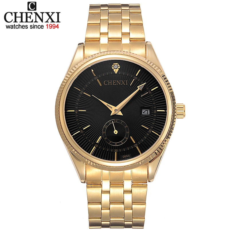 

CHENXI Men Watches Top Brand Luxury Gold Watches Men Stainless Steel Watch Men Luxury Quartz Business Watch Relogio Masculino
