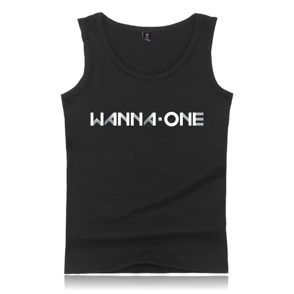 Kpop Корейская новая группа WANNA ONE летняя майка с бретелями жилет корейские женские