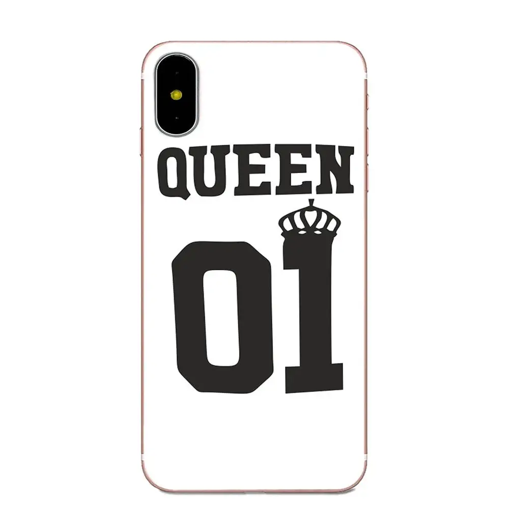 Бренд King Queen 01 пара ТПУ популярный для Galaxy Alpha Core Note 2 3 4 S2 A10 A20 A20E A30 A40 A50 A60 A70 M10 M20