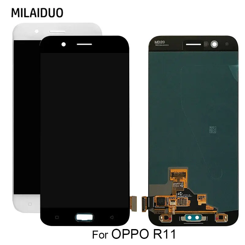 ЖК дисплей для Oppo R11 R11T сенсорный экран дигитайзер LCD Plus сборка Замена черный No/с