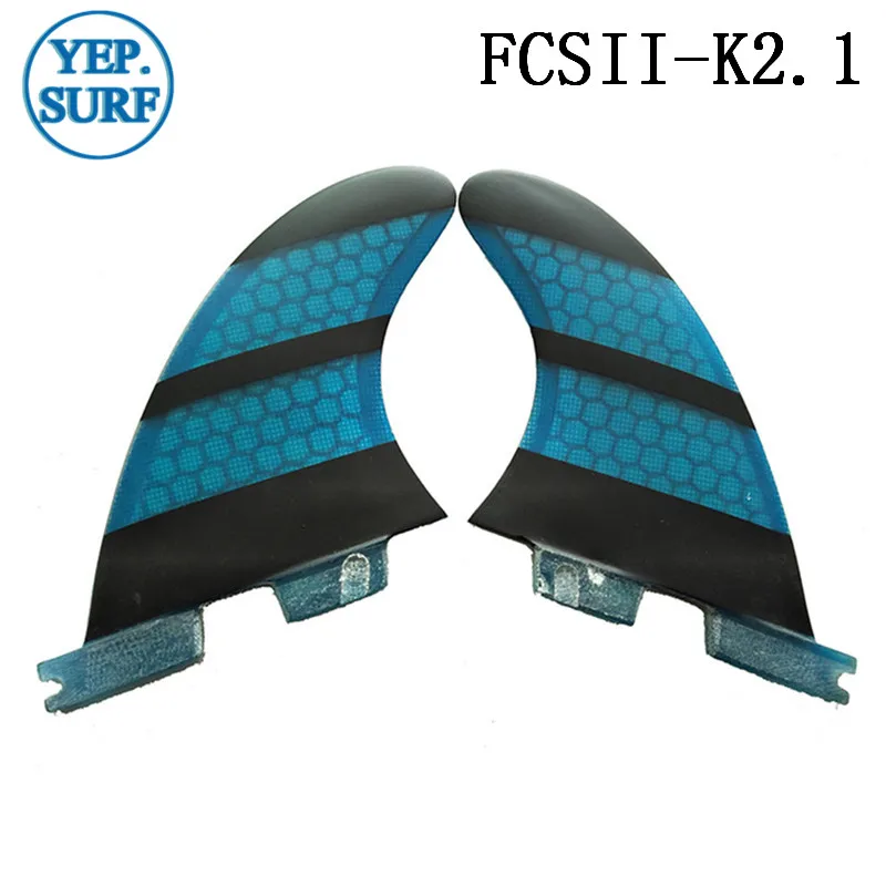 FCS2 K2.1 плавники tri quad set Surf для серфинга голубые сотовые плавники|Серфинг| |