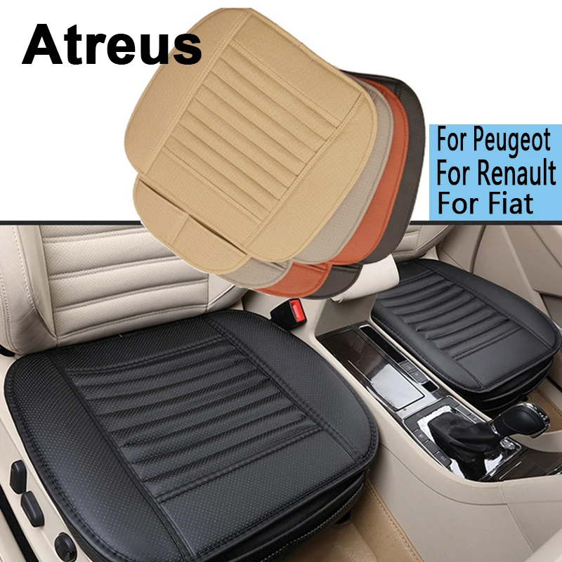 Чехлы на сиденья автомобиля Atreus всесезонный Кожаный Автомобильный Стайлинг для