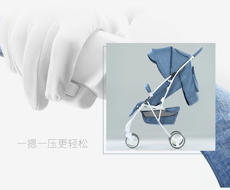 Babyfond детская коляска легкая Высокая Пейзаж детская коляска может сидеть и лежать коляска одна рука сложить ребенка зонтик автомобили