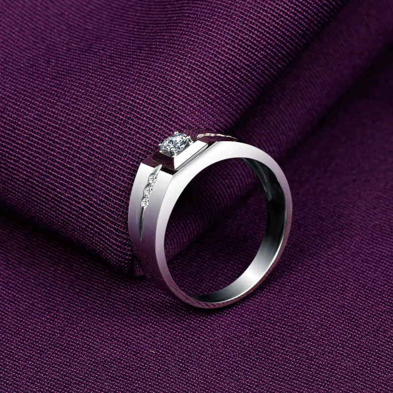 18K Gold Diamond Ring Atmospheric Male Platinum Marriage Proposal Customized Pt950 Rose | Украшения и аксессуары