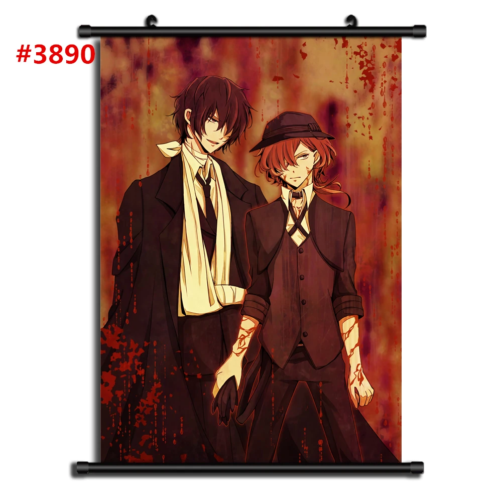 3890 Bungou бродячие собаки Аниме Манга настенный плакат свиток домашнее украшение Стены Искусства - Цвет: 3890