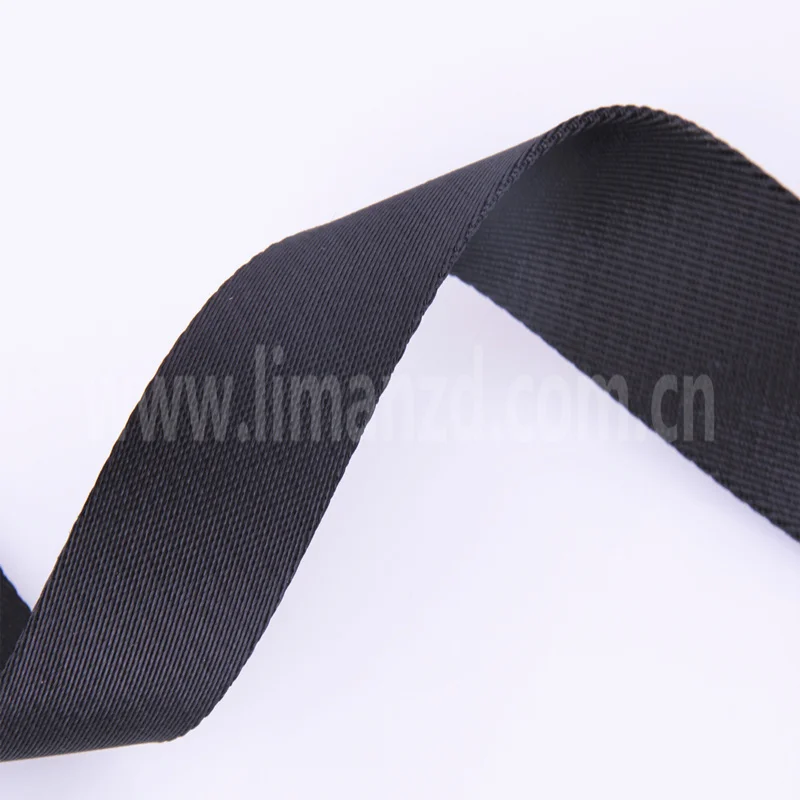 

1,5 дюймовая черная саржевая нейлоновая лента для ремня сумок, мужской ремень, приблизительно 100 ярдов