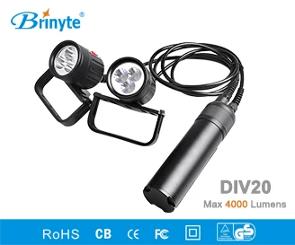 Светодиодный светильник для дайвинга Brinyte DIV20 CREE XML2 4000lm СВЕТОДИОДНЫЙ