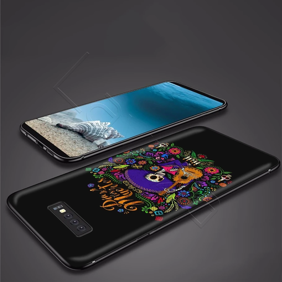 Праздничный мексиканский чехол День мертвых для Samsung Galaxy S20 S10 S9 S8 S7 S6 Plus Note 9 8 M30 M20