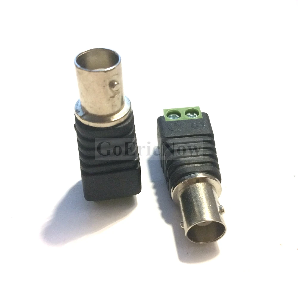 2 pcs RF Coaxial BNC Female to AV Screw Camera CCTV Video Balum Terminal Connector Plug | Connectors