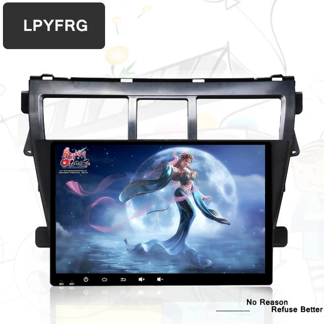Автомагнитола LPYFRG 9 дюймов android 10 0 GPS DVD DVR Aux Mirror Link для Toyota Vios 2007 2008 2012|car gps dvd|gps dvdgps