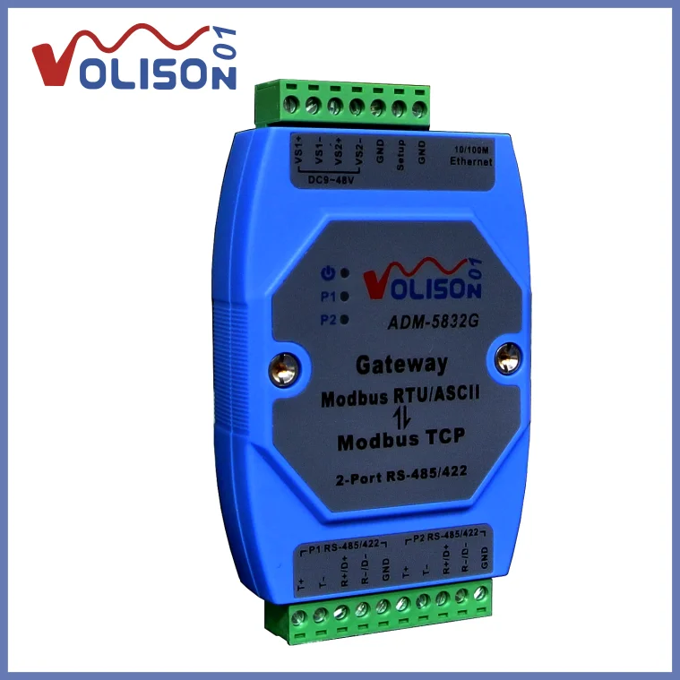 Шлюз Modbus промышленный уровень 2 порта Rs485/422 RTU в TCP | Бытовая техника