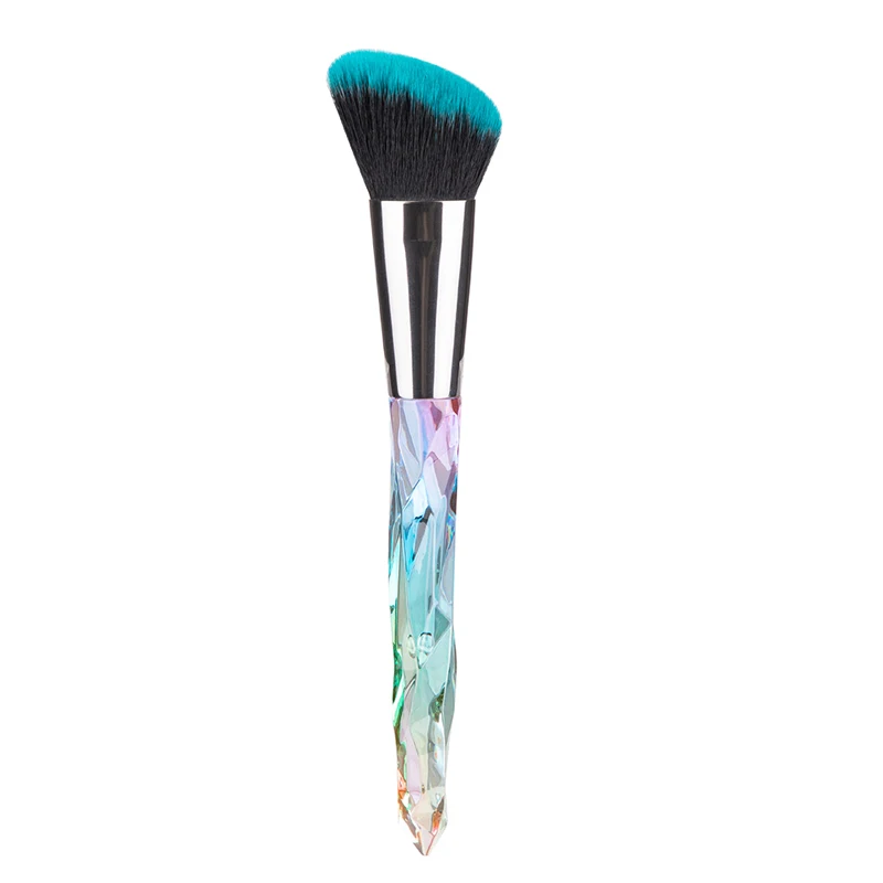 1pcs Contour Brush RANCAI 1/4 шт. Для женщин со стразами ручкой кисть для теней для век контурная кисть для растушевки консилера макияж Косметические кисти инструмента - Handle Color: 1pcs Contour Brush
