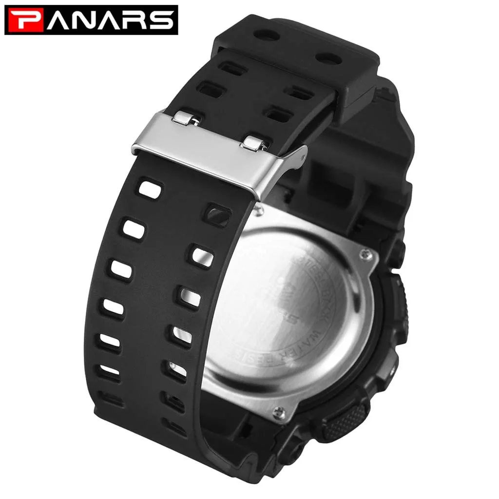

PANARS Fashion Watch Sports Brand Men Women Clock Commemorative Edition Multi-function Waterproof Watch Buckle Electronic Watch