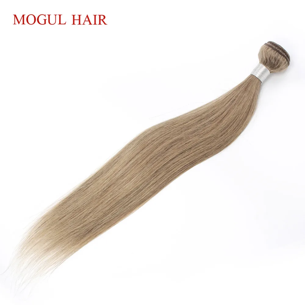 Mogul цвет волос 8 пепел блондинка один кусок индийские прямые волосы Weave Связки